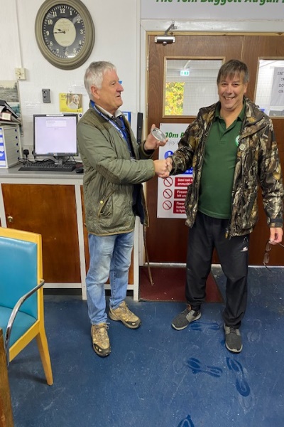 Derek Sainsbury winner of div 3 25yd air rifle