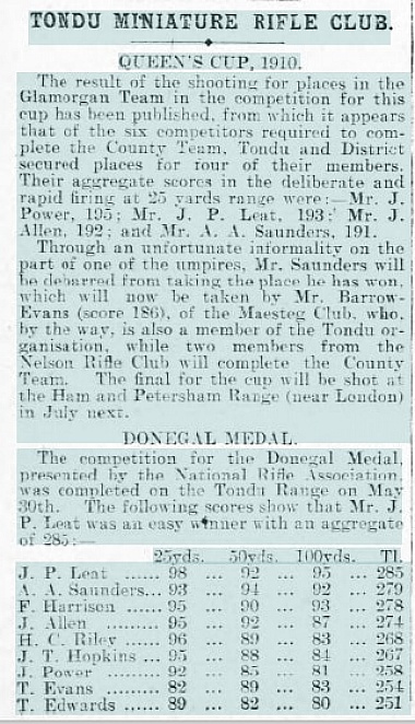 Glamorgan Gazette 10th June 1910